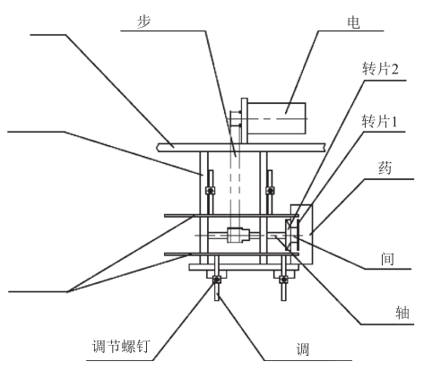 下料执行部分结构示意图